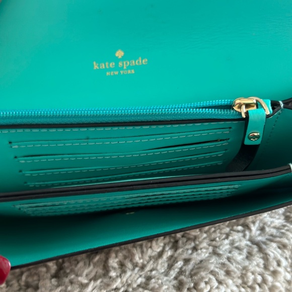 Kate Spade Smooth Black Leather Wallet Sleek Minimalist Design - Picture 7 of 8